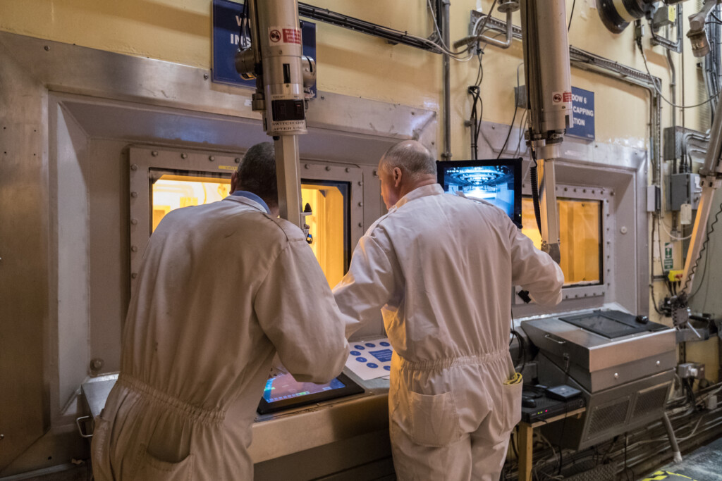 Laboratory workers